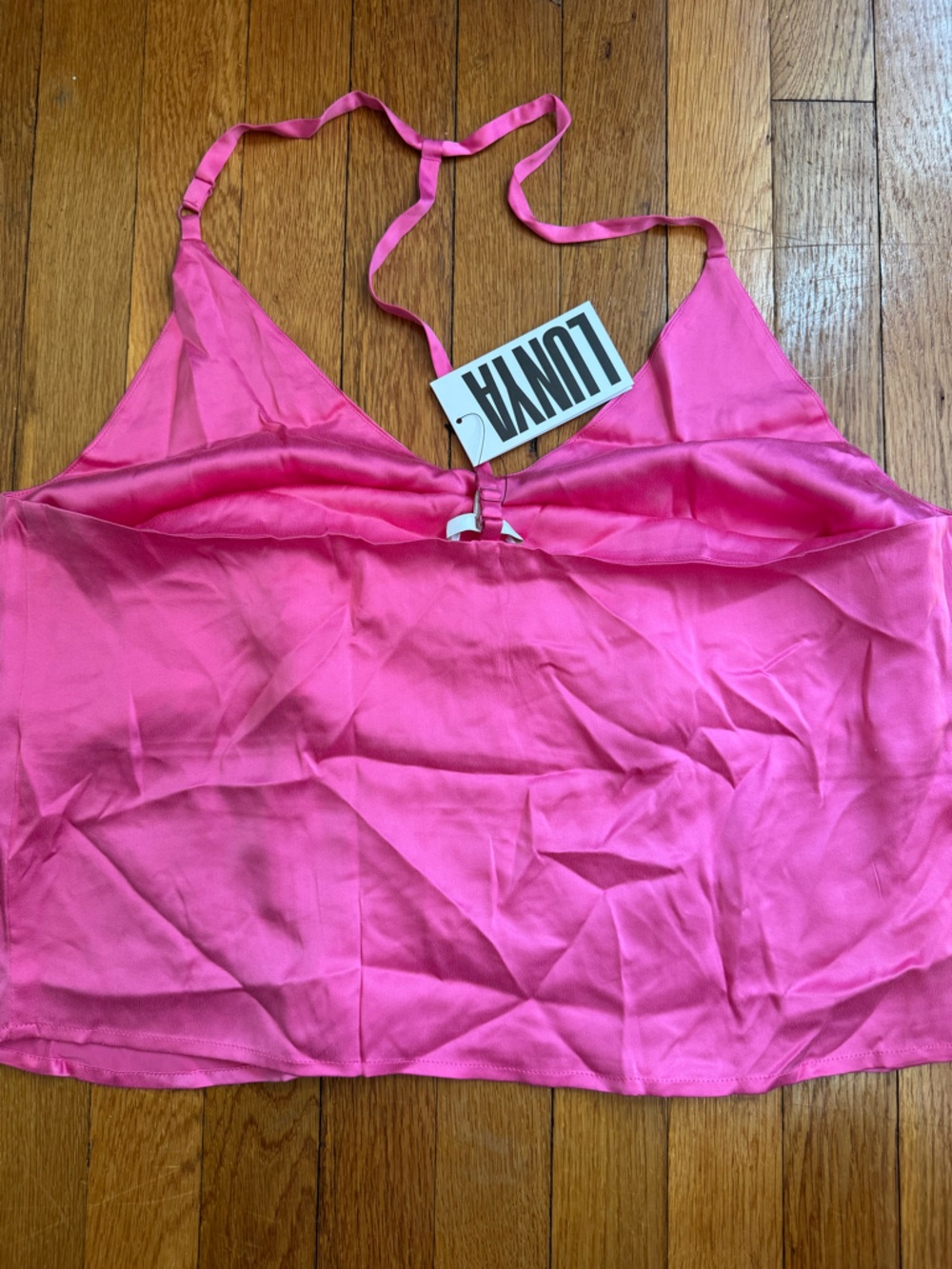 Lunya washable silk cami pant set in pink size L - Picture 4 of 6
